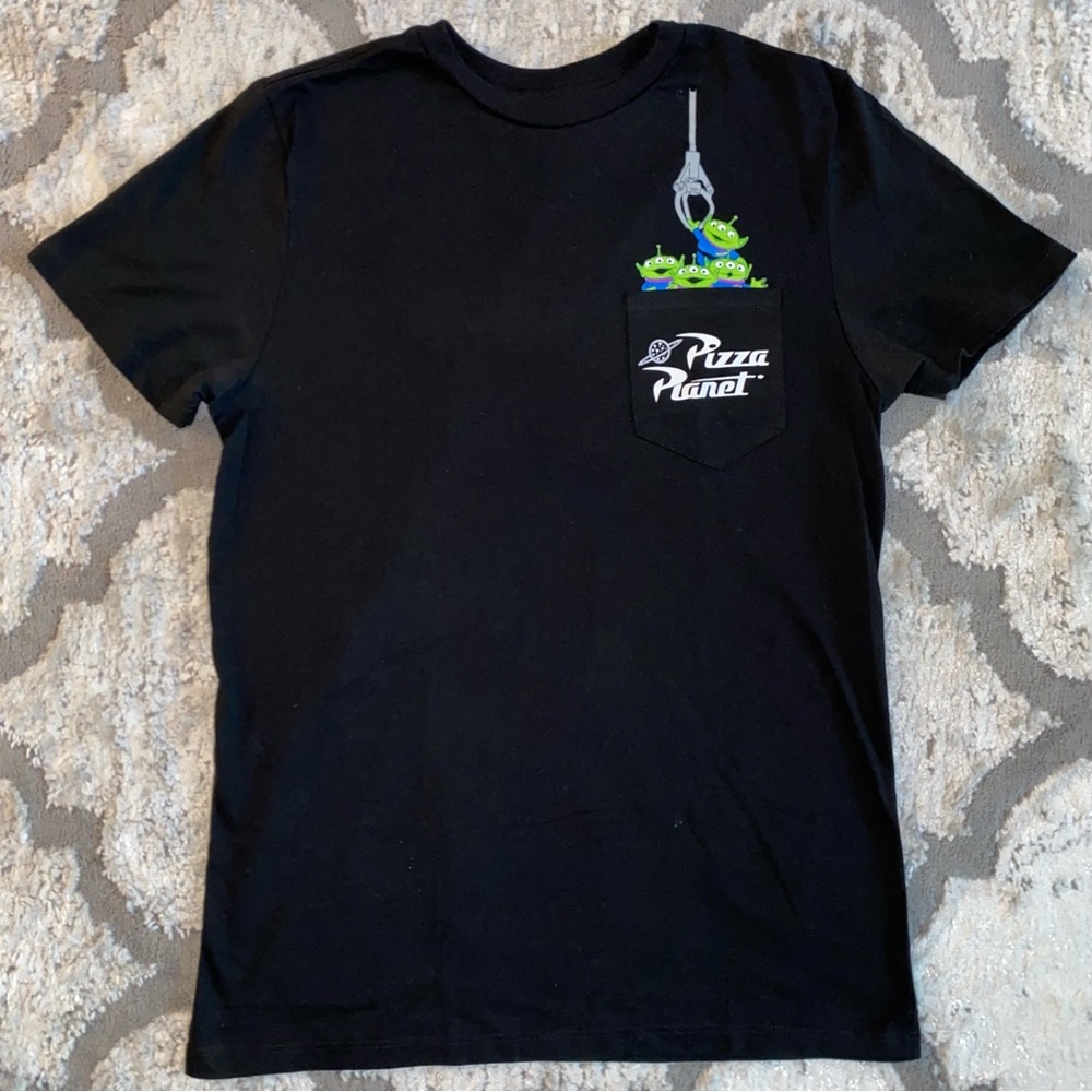 Disney Pixar Toy Story Alien Pizza Planet Shirt Size Small Unisex